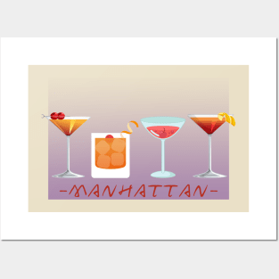 Manhattan Cocktail Posters and Art